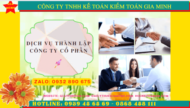 Dịch vụ thành lập công ty cổ phần trọn gói giá rẻ tại Long An