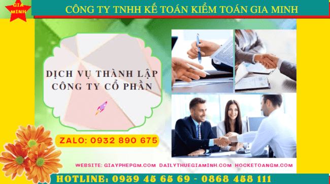 Dịch vụ thành lập công ty cổ phần trọn gói giá rẻ tại Hà Tĩnh