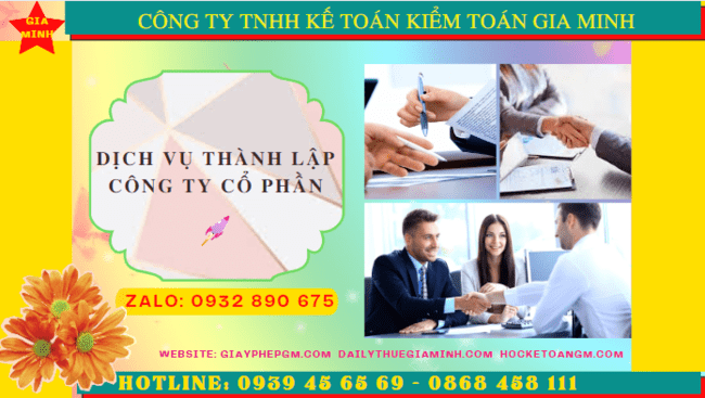 Dịch vụ thành lập công ty cổ phần trọn gói giá rẻ tại Thành Phố Thủ Đức - TPHCM