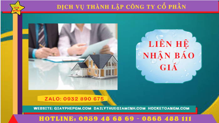 Chi phí thành lập công ty cổ phần trọn gói tại Bình Phước
