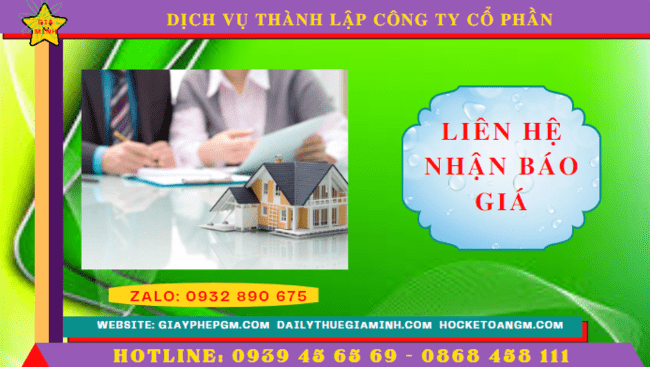 Chi phí thành lập công ty cổ phần trọn gói tại Quận Ninh Kiều
