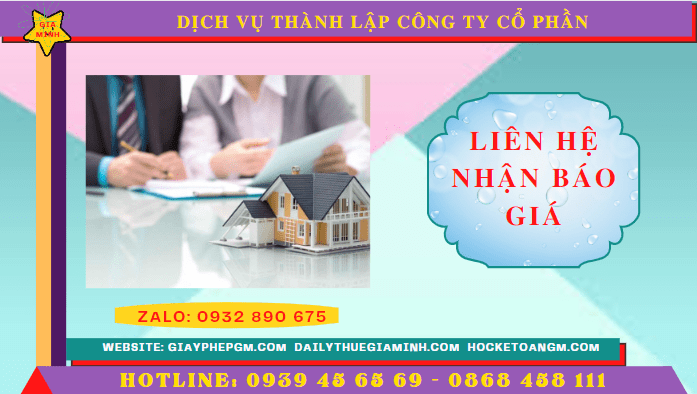 Chi phí thành lập công ty cổ phần trọn gói tại Bạc Liêu