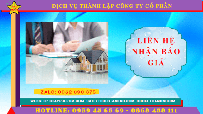 Chi phí thành lập công ty cổ phần trọn gói tại Bến Tre