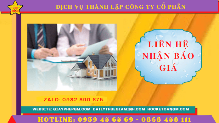 Chi phí thành lập công ty cổ phần trọn gói tại Thành Phố Hồ Chí Minh