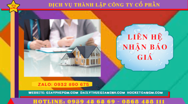 Chi phí thành lập công ty cổ phần trọn gói tại Thành phố Phủ Lý