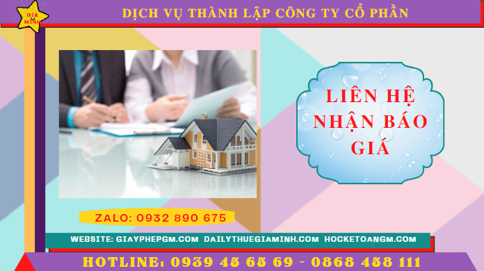 Chi phí thành lập công ty cổ phần trọn gói tại Trà Vinh