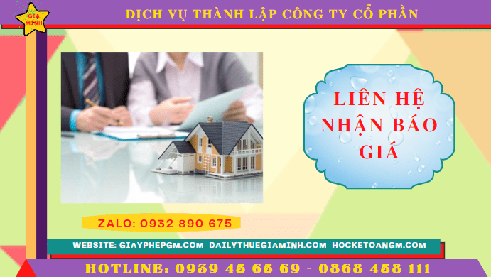 Chi phí thành lập công ty cổ phần trọn gói tại Quận 7 - TPHCM