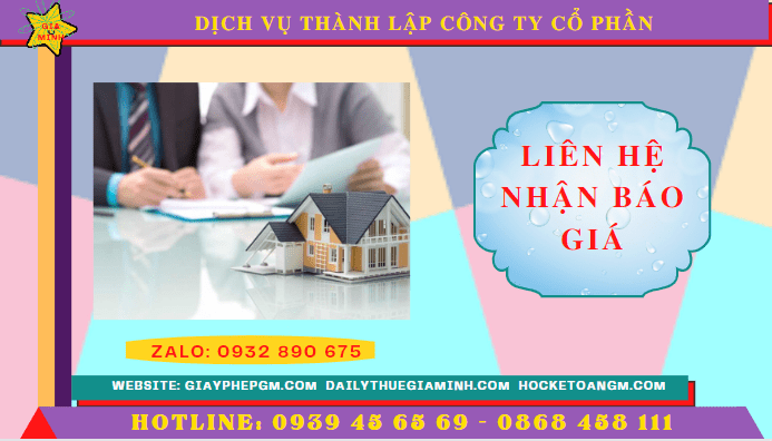 Dịch vụ thành lập công ty cổ phần trọn gói giá rẻ tại hải phòng 12 Chi phí thành lập công ty cổ phần trọn gói tại Hải Phòng