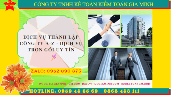 Dịch vụ thành lập công ty a – z - dịch vụ trọn gói uy tín tại TP Thủ Đức