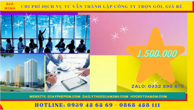 Chi phí thành lập công ty trọn gói bao nhiêu tại Quận Ngô Quyền