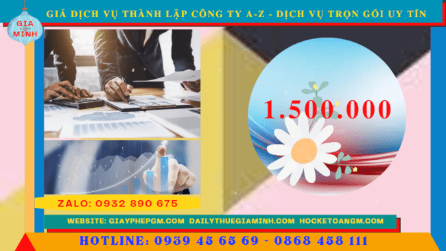 Chi phí thành lập công ty trọn gói từ A-Z tại Thành Phố Thủ Đức - TPHCM
