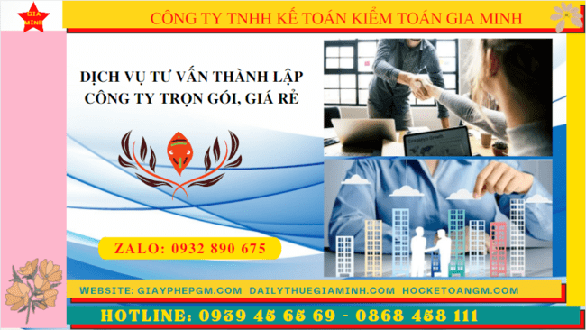 Dịch vụ thành lập công ty tại TP Hồ Chí Minh