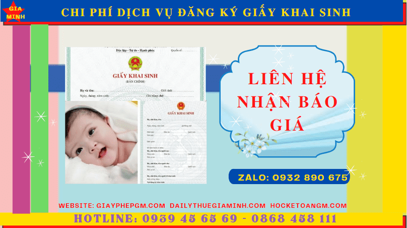 Dịch vụ đăng ký giấy khai sinh tại Cần Thơ 5 Chi phí đăng ký giấy khai sinh nhanh tại thành phố Cần Thơ
