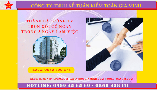 Dịch vụ tư vấn thành lập công ty trọn gói tại Hà Nội