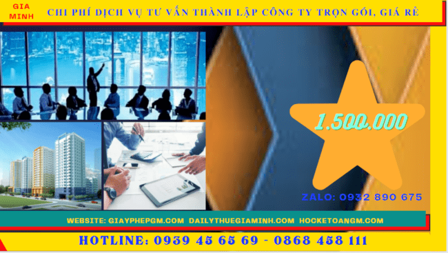 Chi phí thành lập công ty trọn gói bao nhiêu tại Thành Phố Thủ Đức - tphcm