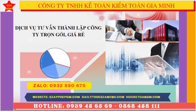 Dịch vụ tư vấn thành lập công ty trọn gói, giá rẻ tại Cà Mau