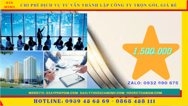 Chi phí thành lập công ty trọn gói bao nhiêu tại Hậu Giang