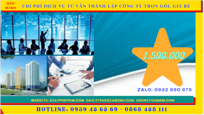 Chi phí thành lập công ty trọn gói bao nhiêu tại Kiên Giang