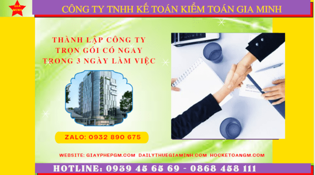 Dịch vụ thành lập công ty trọn gói tại Quận Ninh Kiều có ngay trong 3 ngày làm việc