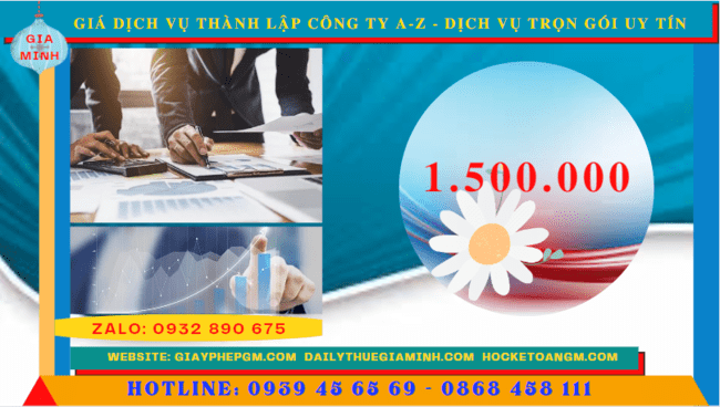Chi phí thành lập công ty trọn gói từ A-Z tại Vĩnh Long