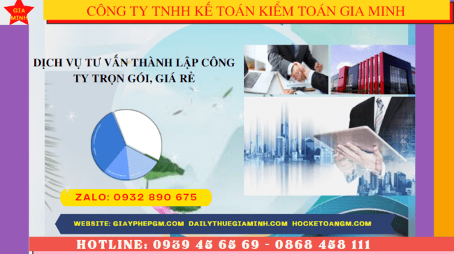 Dịch vụ tư vấn thành lập công ty trọn gói, giá rẻ tại Trà Vinh