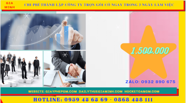 Bảng giá thành lập công ty trọn gói chỉ với 399.000đ tại Quận Ninh Kiều