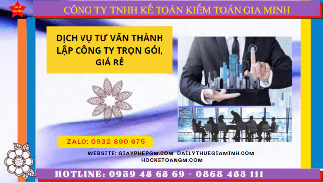 Dịch vụ thành lập công ty trọn gói giá rẻ tại Cà Mau