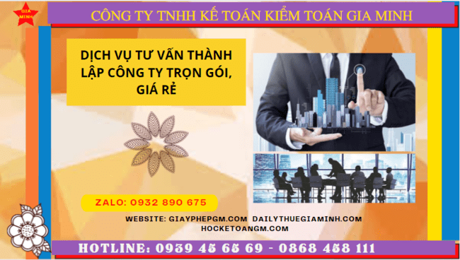 Dịch vụ thành lập công ty trọn gói giá rẻ tại Hậu Giang