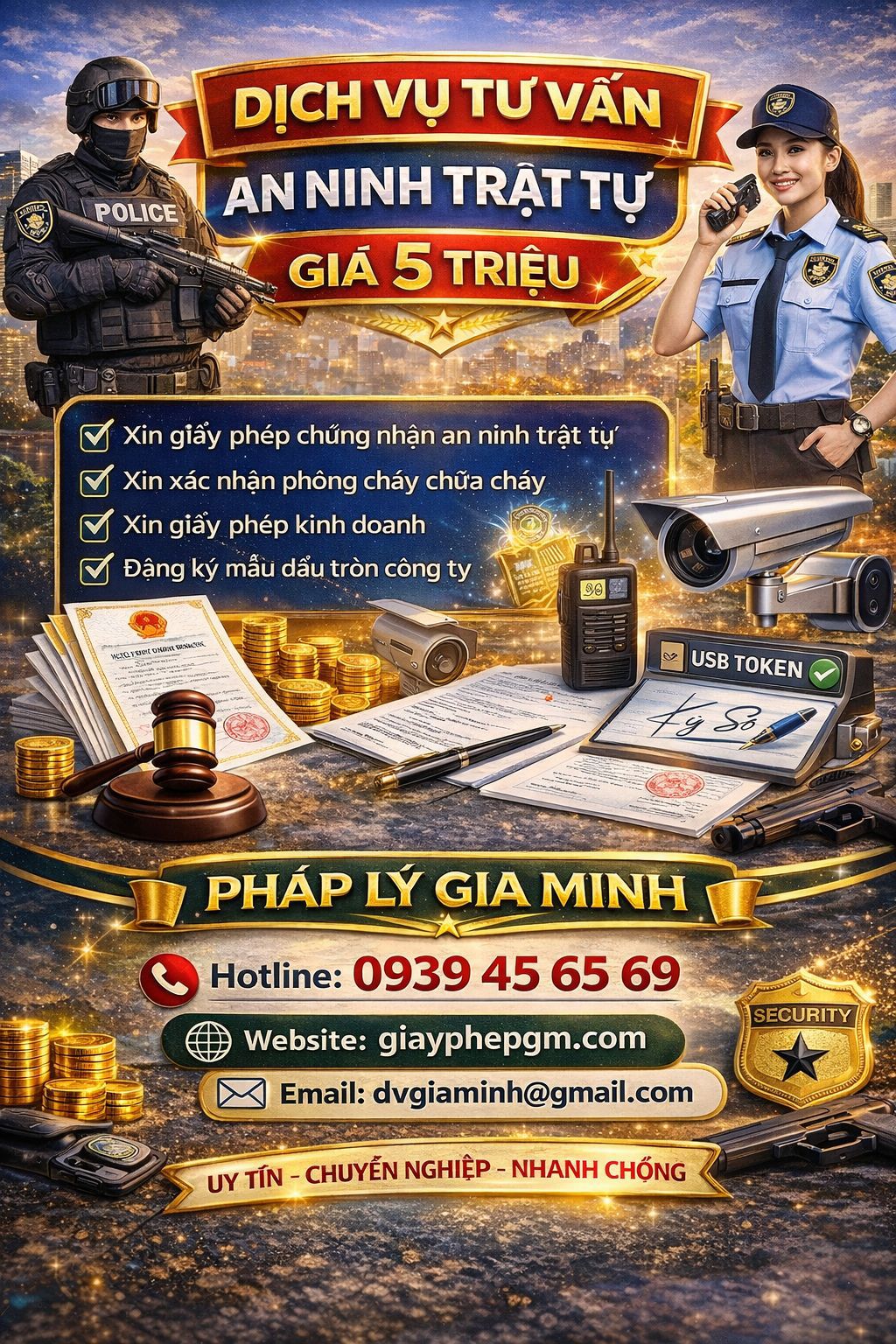 Dịch vụ đăng ký giấy chứng nhận an ninh trật tự TP Hồ Chí Minh