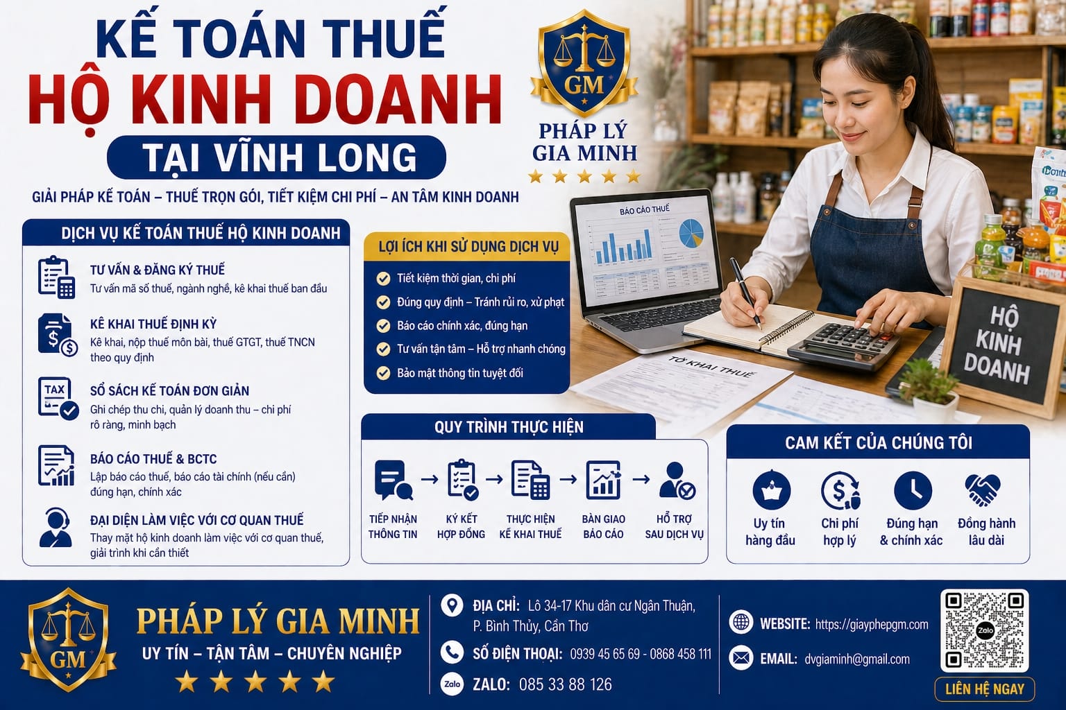 Dịch vụ kế toán hộ kinh doanh tại Vĩnh Long uy tín