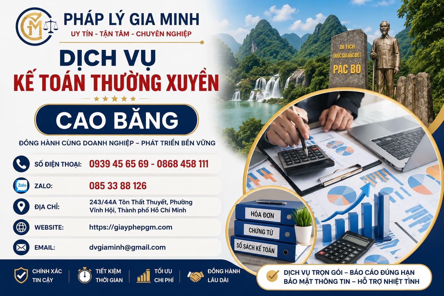 Dịch vụ kế toán thường xuyên Cao Bằng