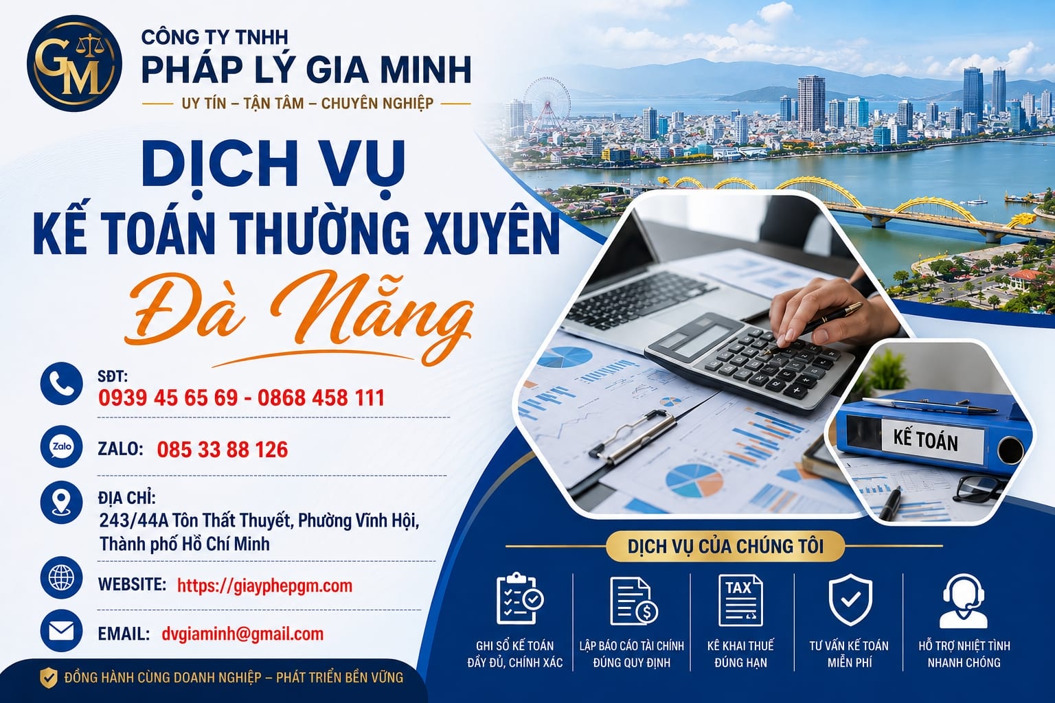Dịch vụ kế toán cho hộ kinh doanh cá thể tại Đà Nẵng – Nhanh chóng, uy tín, trọn gói 11 Dịch vụ kế toán thường xuyên Đà Nẵng