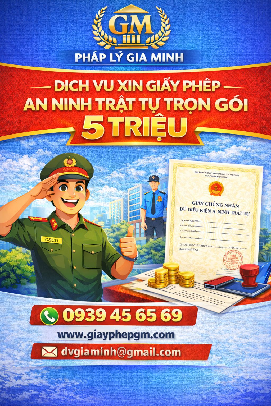 Dịch vụ làm giấy an ninh trật tự nhanh TP Hồ Chí Minh