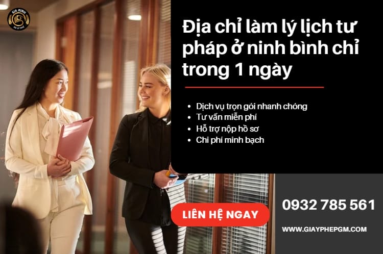 Dịch vụ làm lý lịch tư pháp số 2 nhanh rẻ nhất Ninh Bình