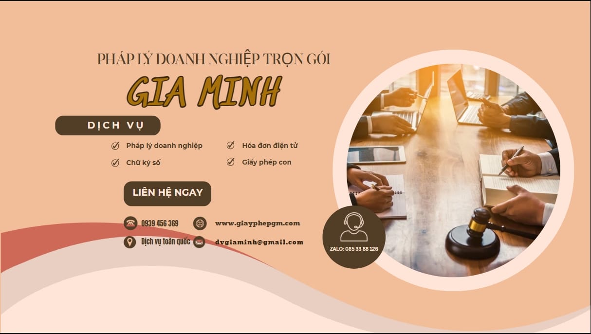 Thành lập công ty phụ liệu tóc tại Cần Thơ: Hướng dẫn thủ tục chi tiết từ A-Z 9 Dịch vụ thành lập công ty trọn gói tại Gia Minh