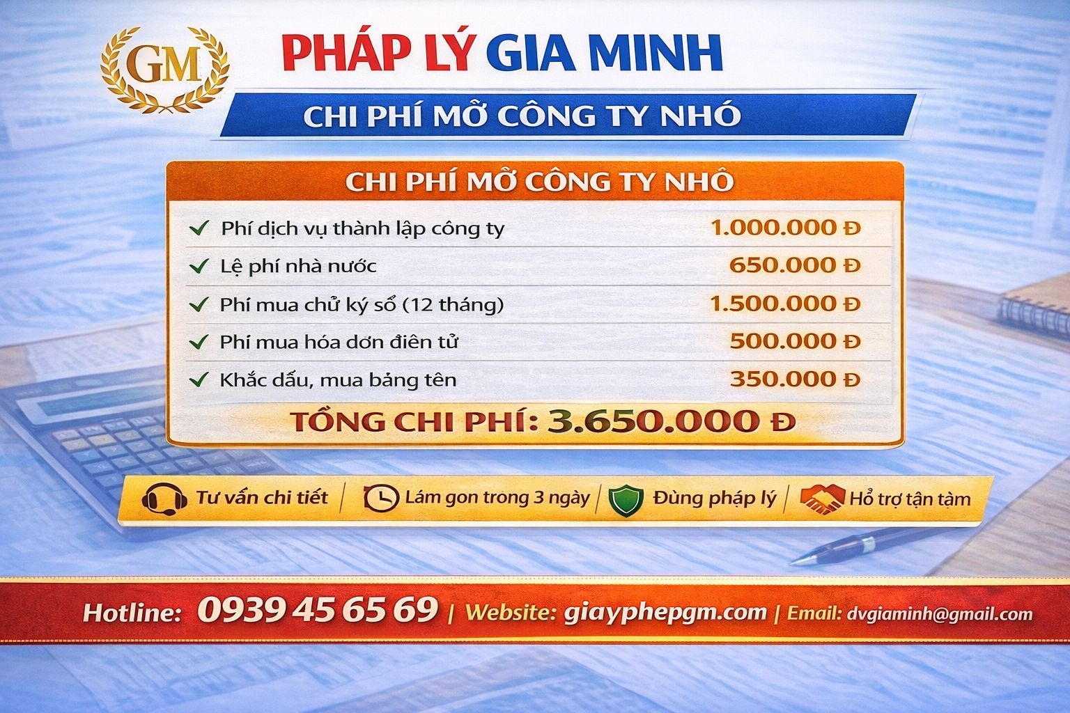 dịch vụ thành lập công ty vĩnh long chỉ 100000 đồng
