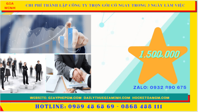 Bảng giá thành lập công ty trọn gói chỉ với 399.000đ tại Thành Phố Đà Nẵng