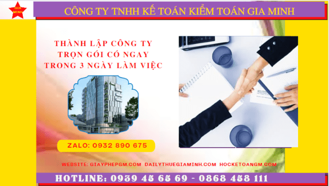Thành lập công ty trọn gói tại An Giang có ngay trong 03 ngày làm việc