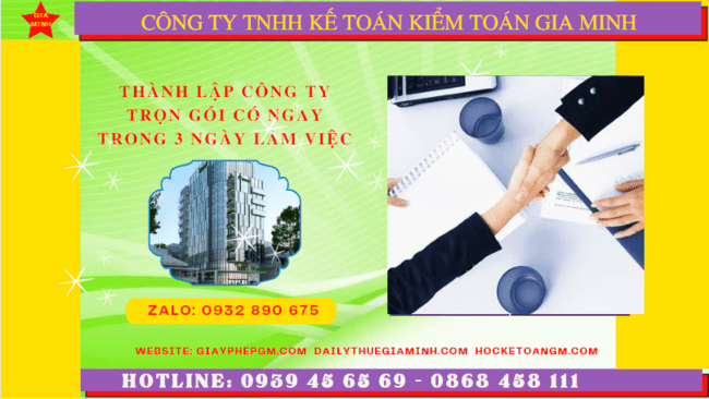 Dịch vụ tư vấn thành lập công ty trọn gói tại Bến Tre