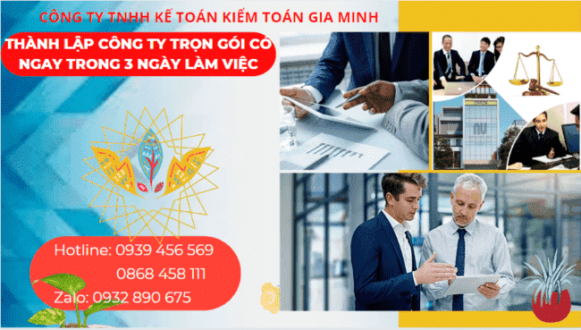 Thành lập công ty trọn gói tại Cà Mau có ngay trong 3 ngày làm việc