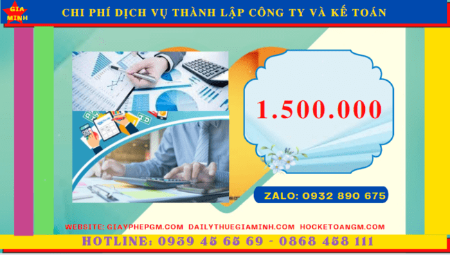 Bảng giá dịch vụ kế toán thành lập công ty tại An Giang