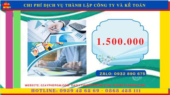 Dịch vụ thành lập công ty và kế toán tại bình thuận 5 Bảng giá dịch vụ kế toán thành lập công ty tại Bình Thuận