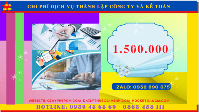 Bảng giá dịch vụ kế toán thành lập công ty tại Hậu Giang