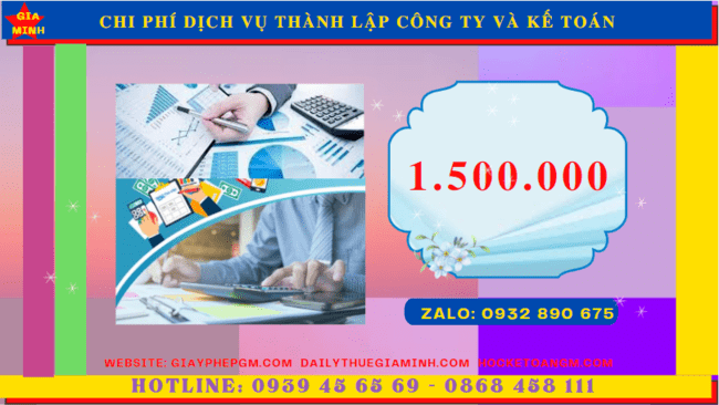 Bảng giá dịch vụ kế toán thành lập công ty tại Kiên Giang