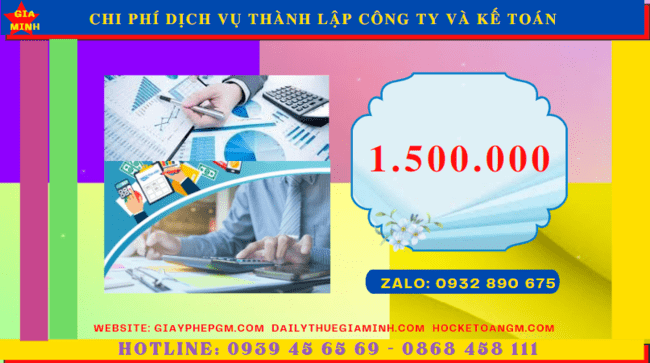Bảng giá dịch vụ kế toán thành lập công ty tại Lâm Đồng