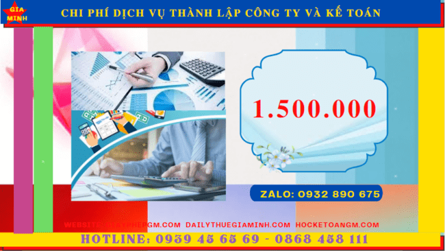 Bảng giá dịch vụ kế toán thành lập công ty tại Long An
