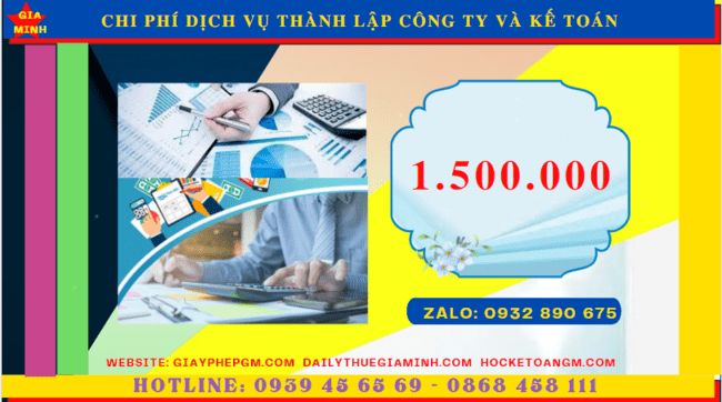 DỊCH VỤ THÀNH LẬP CÔNG TY VÀ KẾ TOÁN TẠI TP HƯNG YÊN 5 Bảng giá dịch vụ thành lập công ty tại TP Hưng Yên