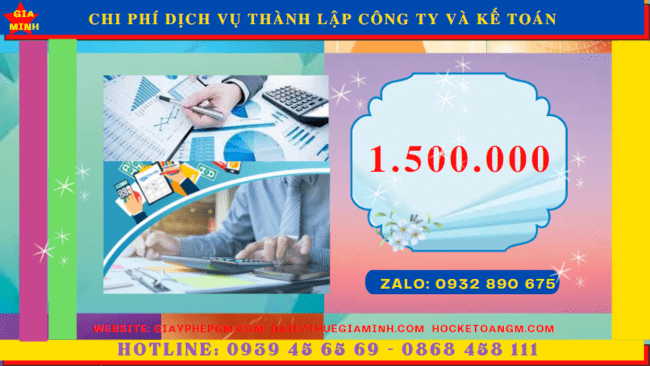 Bảng giá dịch vụ kế toán thành lập công ty tại Vĩnh Long