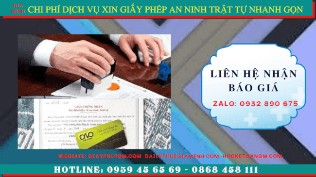 Dịch vụ xin giấy phép an ninh trật tự nhanh gọn tại Quảng Ninh – Hỗ trợ tận tâm, thủ tục chuẩn xác 5 Bảng giá dịch vụ xin giấy phép an ninh trật tự nhanh gọn tại Quảng Ninh