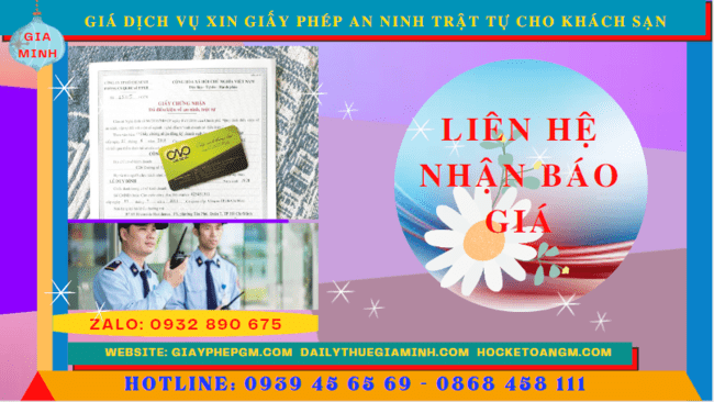 Chi phí dịch vụ xin giấy phép an ninh trật tự cho khách sạn tại Thành Phố Đà Nẵng